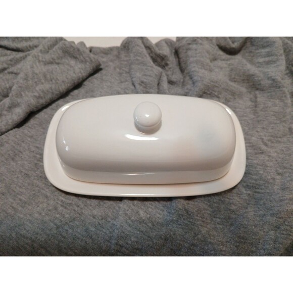 Corning Ware Butter Dish White Table Ware Made in Thailand Casual China - Picture 4 of 16